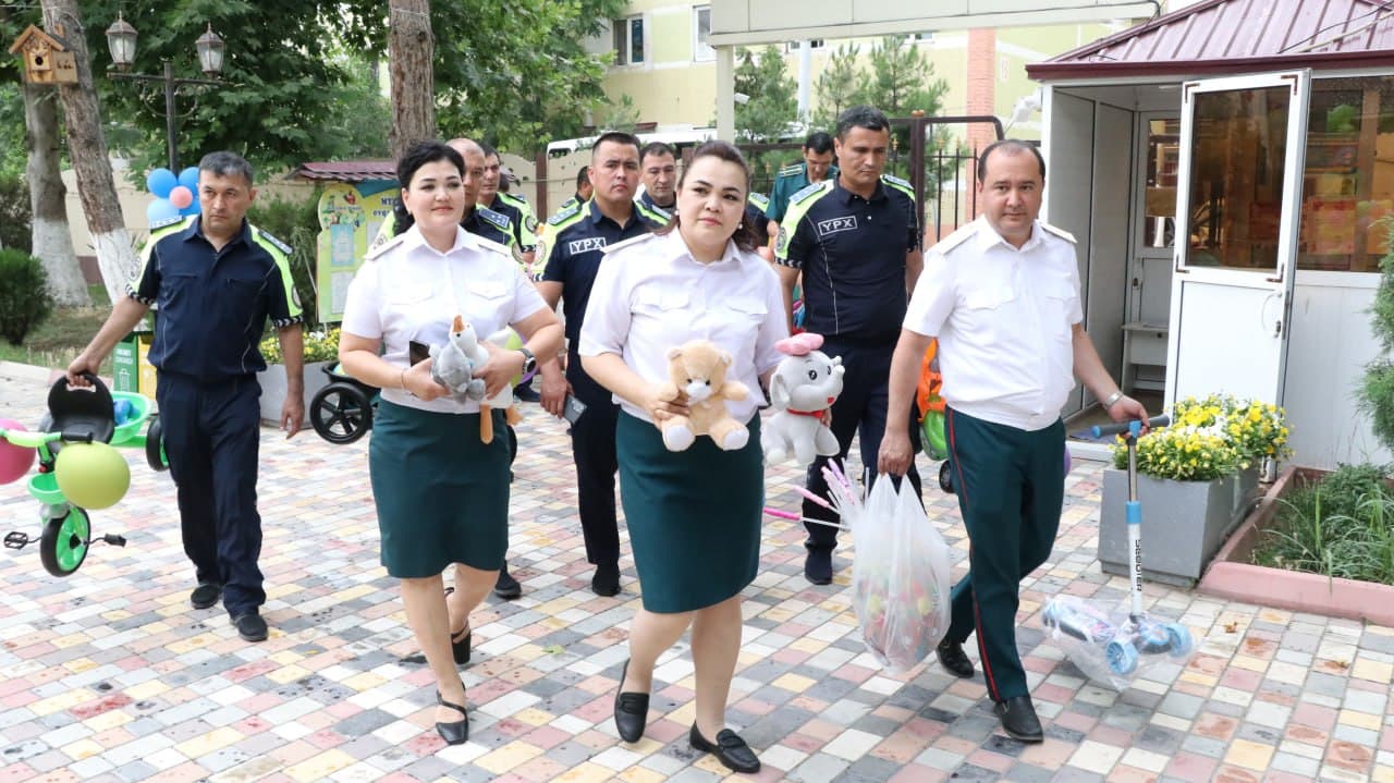 Ichki ishlar vazirligi Malaka oshirish instituti tashabbusi bilan bolajonlar uchun bayram tadbiri tashkil etildi