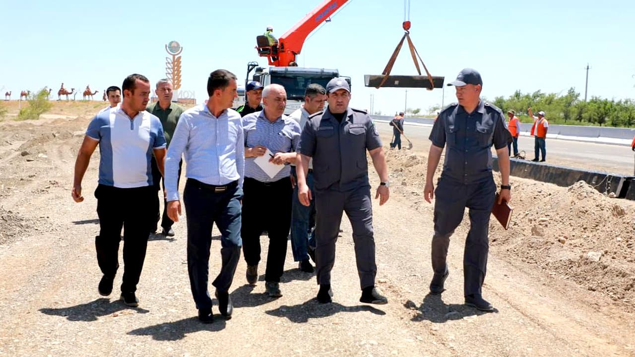 IIV rahbariyati Navoiy viloyatida yoʻl-transport hodisalarining oldini olish maqsadida amalga oshirilayotgan ishlar yuzasidan oʻrganish olib bordi