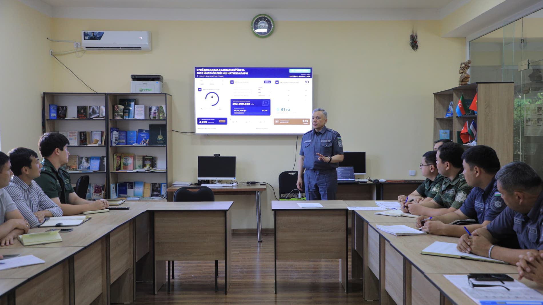 IIV Akademiyasi rahbariyati tomonidan Sergeli tumani mahallalarida xavfsiz muhit yaratish, aholi muammolarini hal etish va huquqbuzarliklar profilaktikasi samaradorligi oʻrganildi