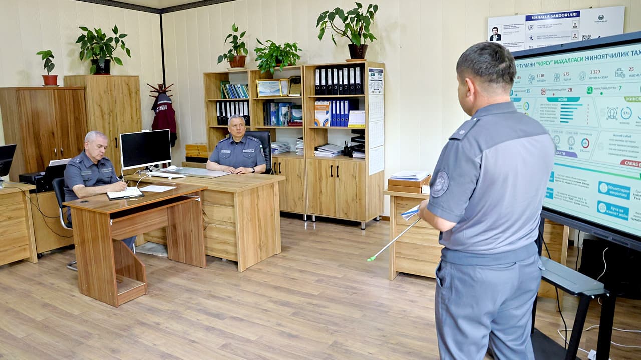 IIV Akademiyasi rahbariyati tomonidan Shayxontohur tumani mahallalarida “poytaxt tajribasi” ijrosi oʻrganildi
