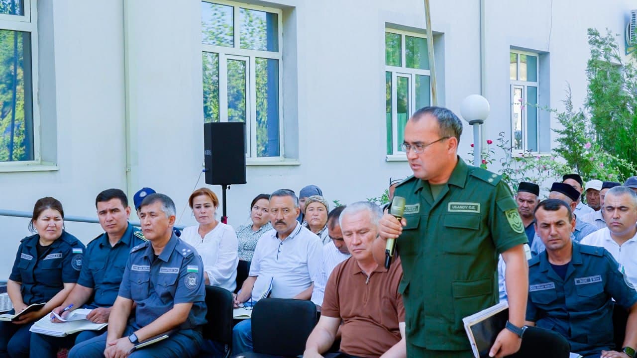 Qashqadaryo viloyati IIB rahbariyati ishtirokida tanqidiy muhokama yigʻilishi oʻtkazildi