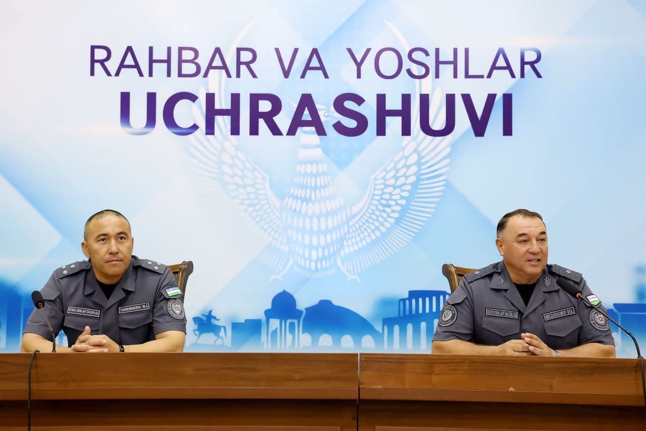 Qoraqalpogʻiston Respublikasi Ichki ishlar vazirligida rahbarlar va yoshlar uchrashuvi boʻlib oʻtdi