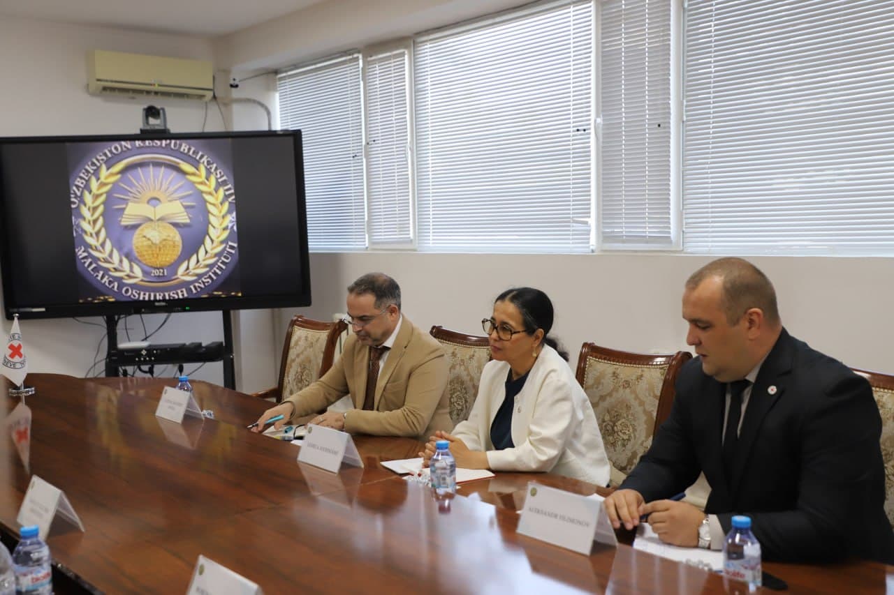 IIV Malaka oshirish institutida Xalqaro Qizil Xoch qoʻmitasi delegatsiyasi bilan hamkorlik istiqbollari muhokama qilindi