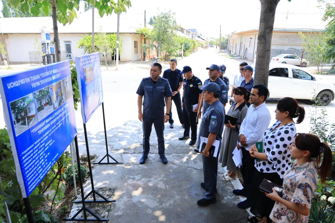 The Working Group led by the head of the DIA of Namangan region continued a comprehensive review in Uchkurgan district