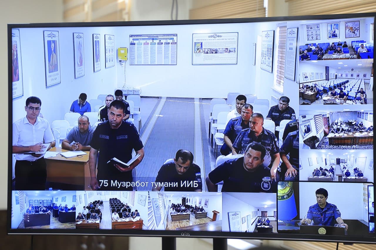 ИИВ раҳбарияти томонидан Сурхондарё вилоятида “Хавфсиз ва соғлом юрт” тадбирлари доирасида амалга оширилган ишлар ўрганилди
