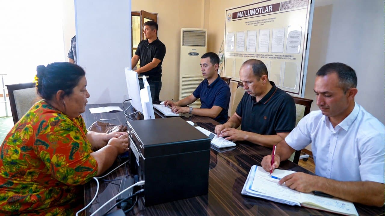 The working group of the MIA held a mobile reception and reviewed service activities in Kashkadarya region