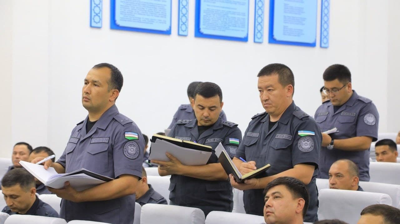 The Jizzakh Regional Internal Affairs Department reviewed the performance of the second quarter