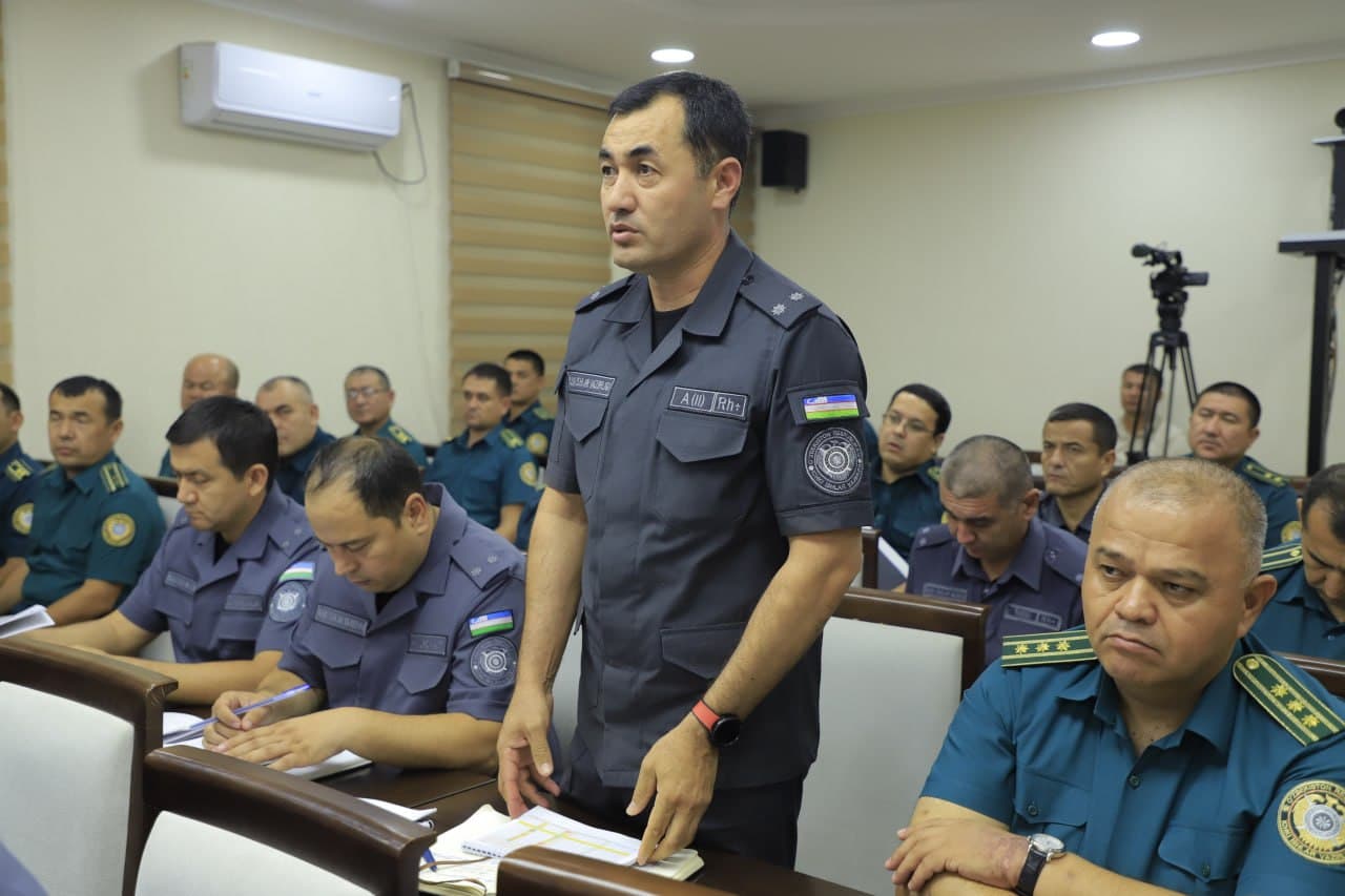 Surxondaryo viloyati IIBda olti oylik faoliyat tanqidiy tahlil asosida sarhisob qilinib, aniq vazifalar belgilab olindi