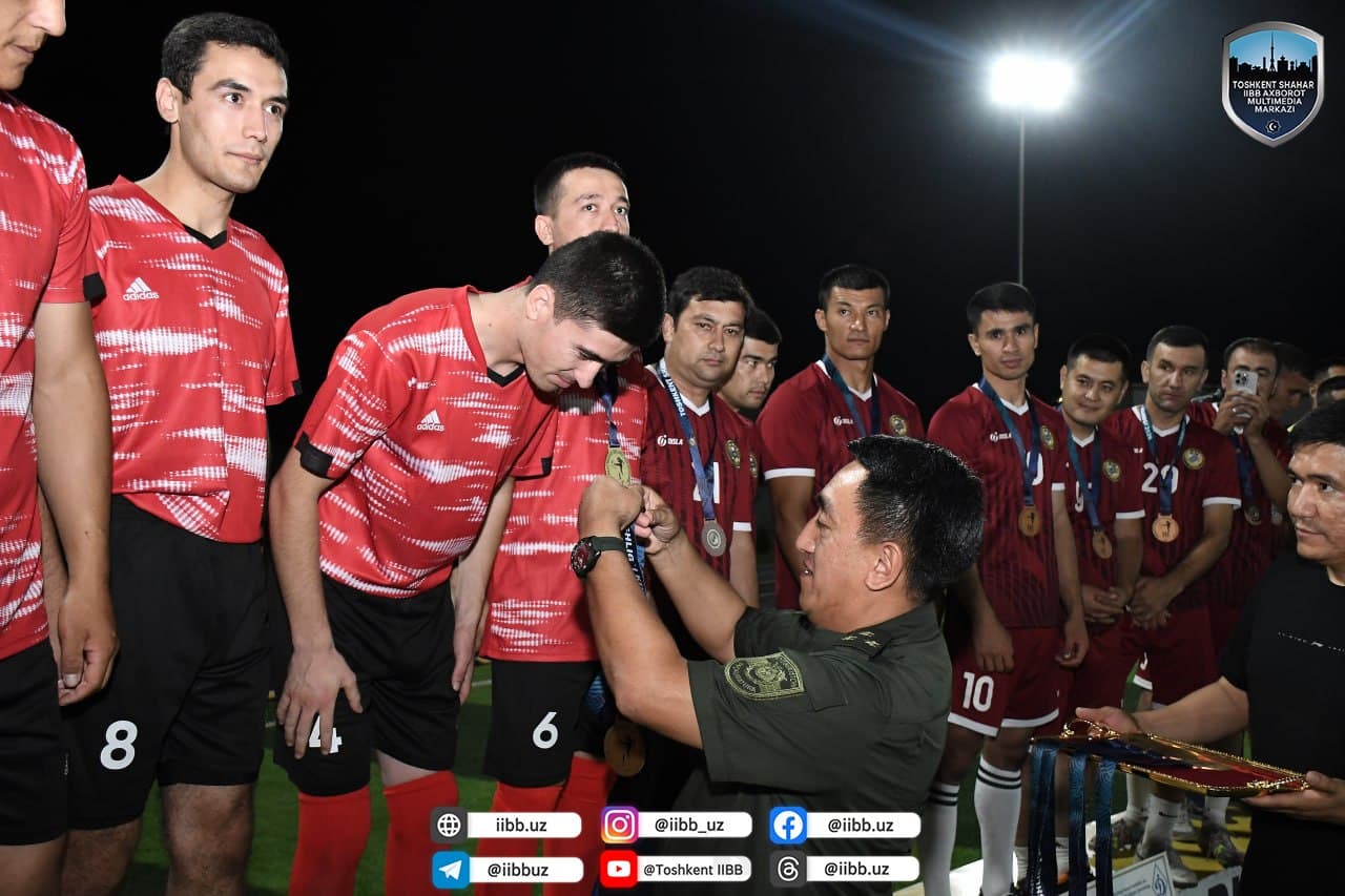 Toshkentda “Bosh boshqarma boshligʻi kubogi” uchun futbol musobaqasi gʻoliblari aniqlandi