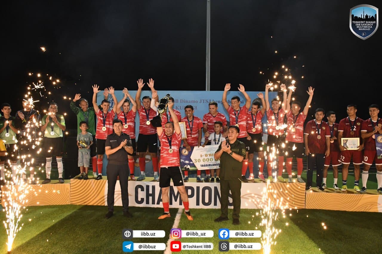 Toshkentda “Bosh boshqarma boshligʻi kubogi” uchun futbol musobaqasi gʻoliblari aniqlandi