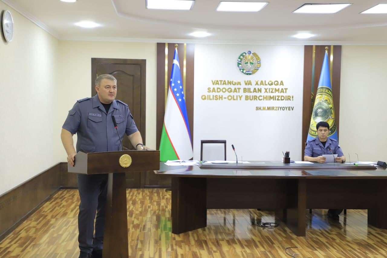 Surxondaryo viloyati IIBda olti oylik faoliyat tanqidiy tahlil asosida sarhisob qilinib, aniq vazifalar belgilab olindi