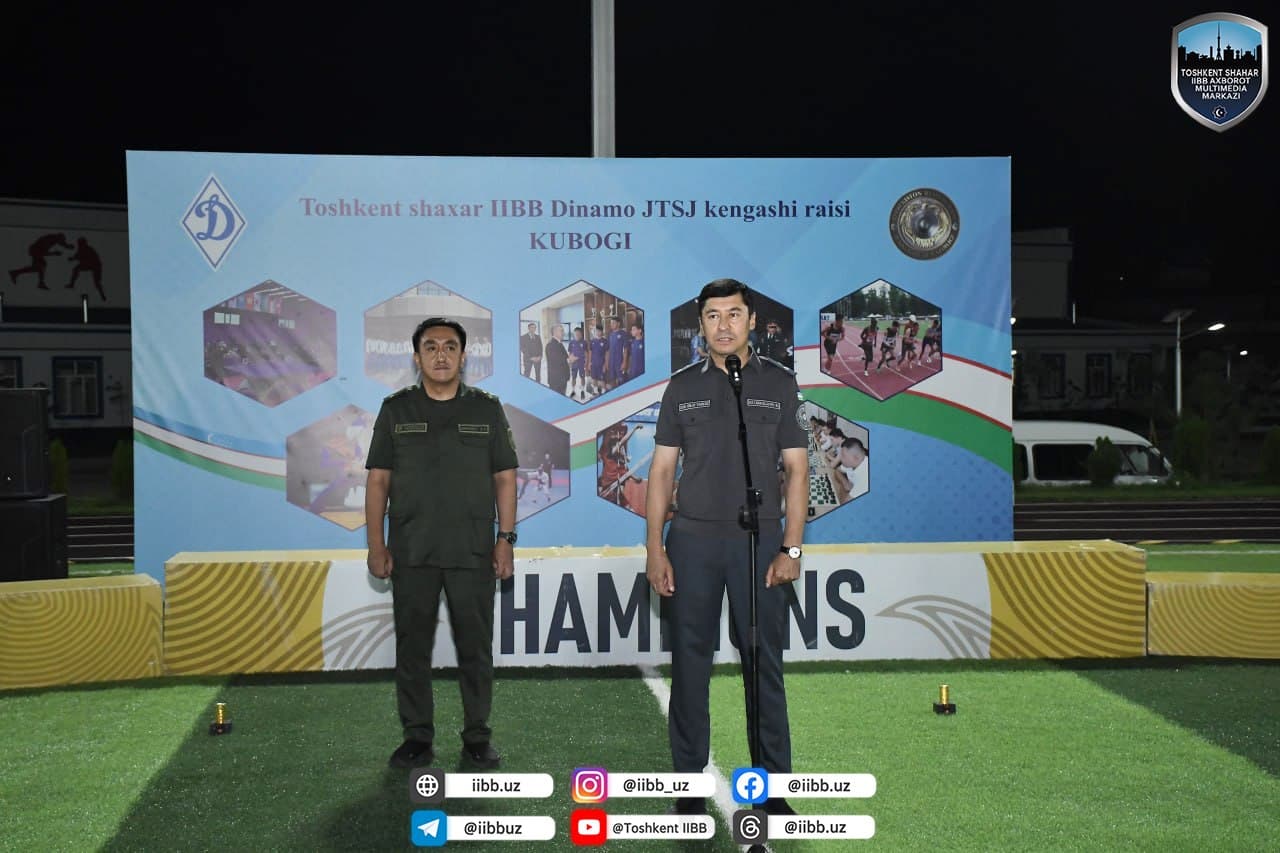 Toshkentda “Bosh boshqarma boshligʻi kubogi” uchun futbol musobaqasi gʻoliblari aniqlandi