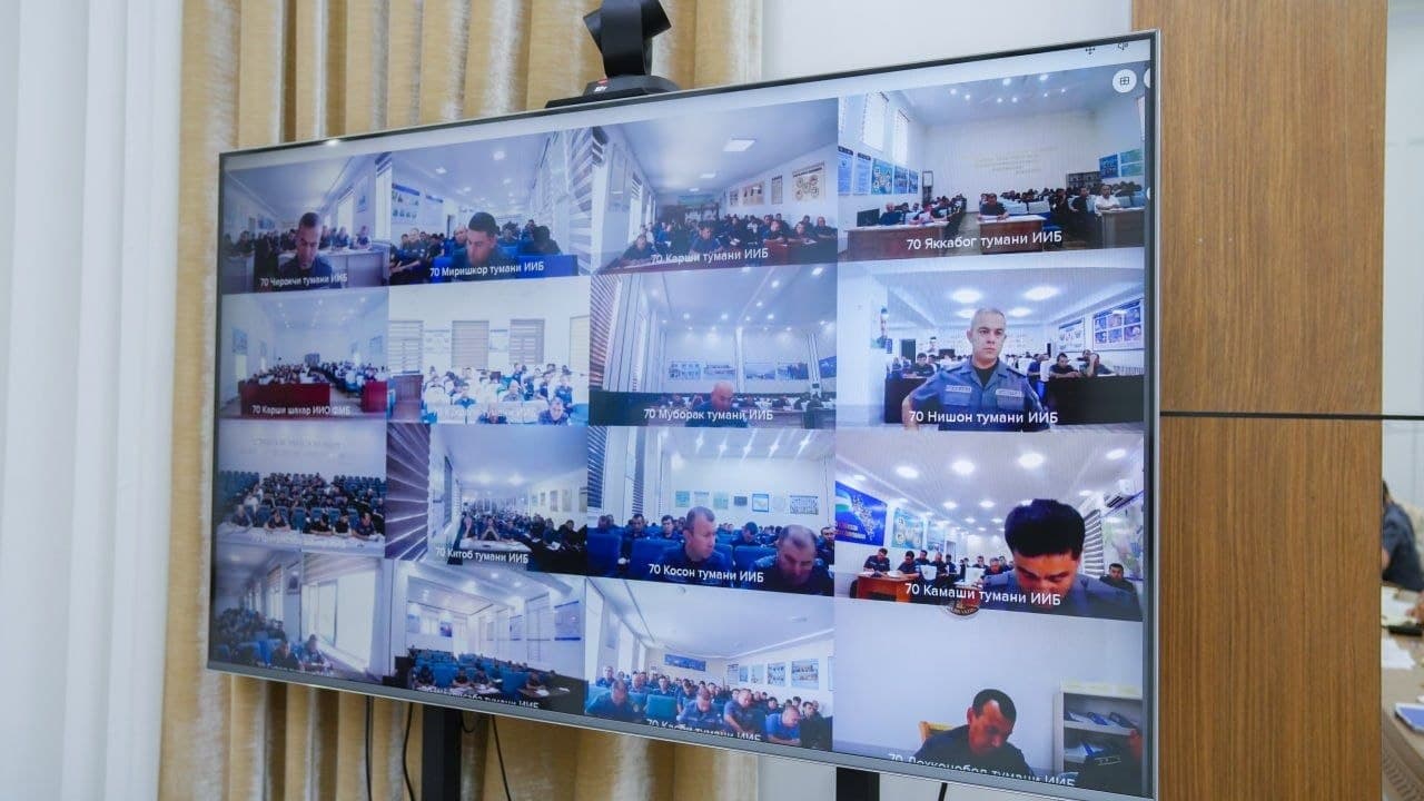 IIV rahbariyati tomonidan Qashqadaryo viloyati ichki ishlar organlari faoliyati sarhisob qilindi