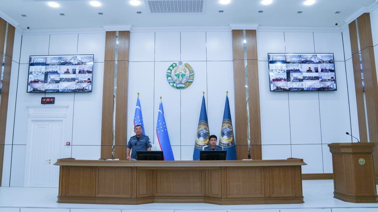 IIV rahbariyati tomonidan Qashqadaryo viloyati ichki ishlar organlari faoliyati sarhisob qilindi