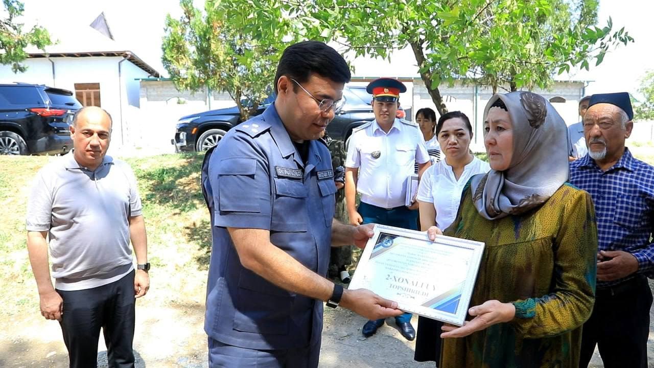 ИИВ раҳбарияти томонидан Жиззах вилоятида “Хавфсиз ва соғлом юрт” ҳамда “Комплаенс ва маънавий маданият ойлиги” доирасида ўрганишлар ўтказилди