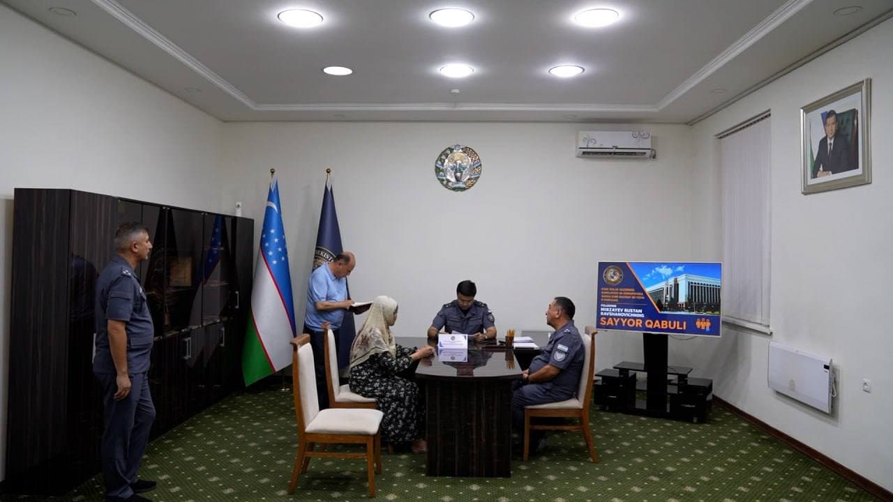 Fuqarolar bilan ochiq muloqot: Qashqadaryoda Ichki ishlar vaziri oʻrinbosari tomonidan sayyor qabul oʻtkazildi