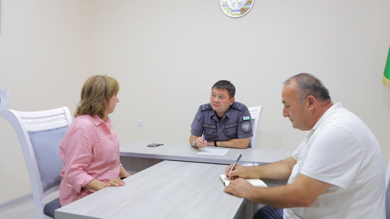 В Гулистане организован выездной прием начальника УВД Сырдарьинской области
