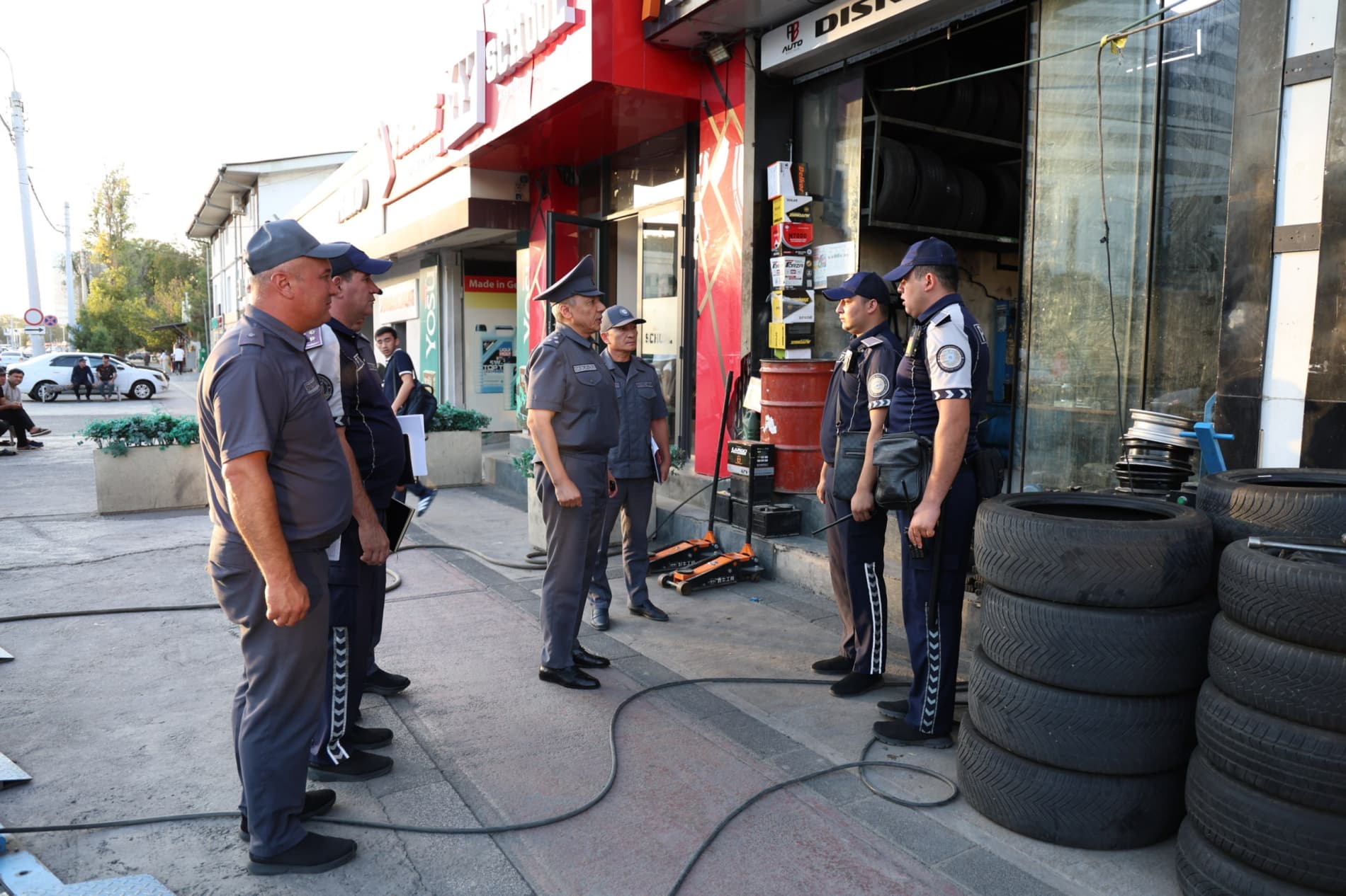Academy leadership reviewed public safety and early crime prevention efforts in Almazar district