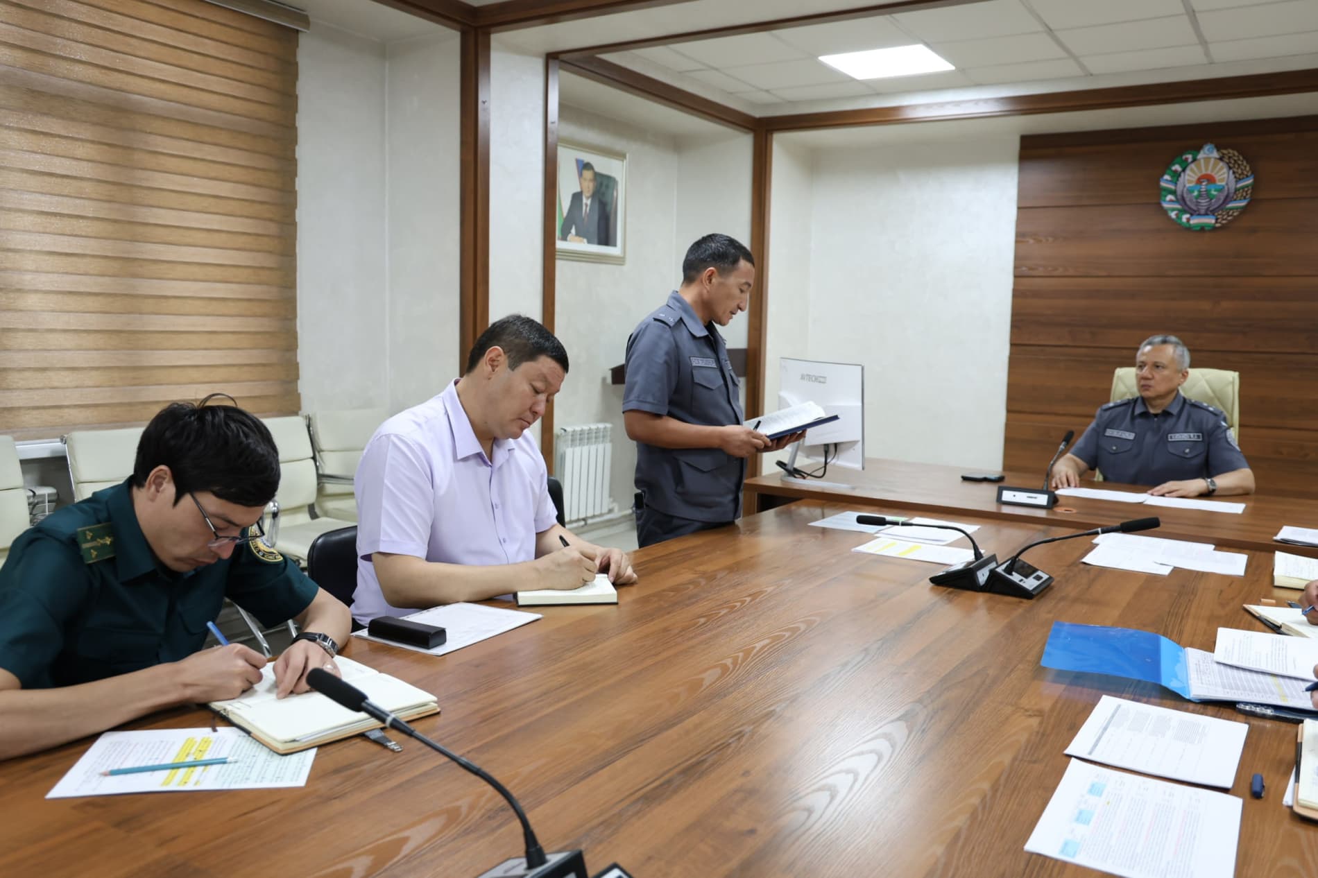 Academy leadership reviewed public safety and early crime prevention efforts in Almazar district