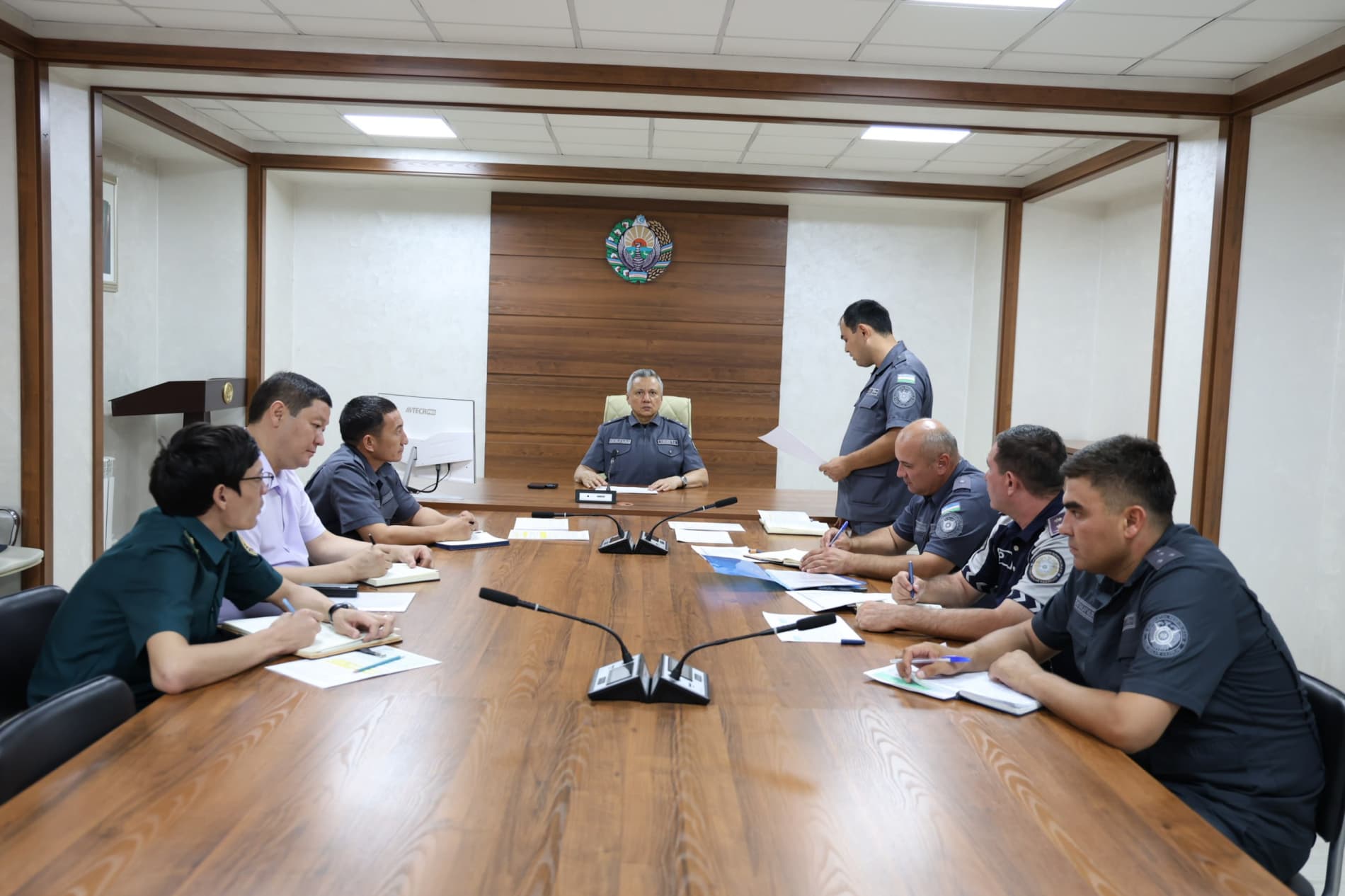 Academy leadership reviewed public safety and early crime prevention efforts in Almazar district