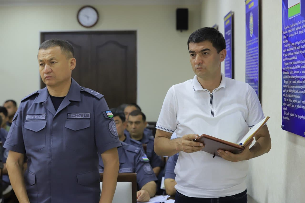 В Управлении внутренних дел Сурхандарьинской области состоялось видеоселекторное совещание по случаю 2 сентября - "Дня знаний"