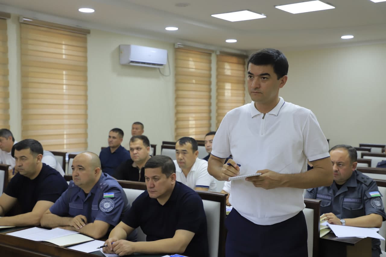 Discussion of issues related to improving the criminogenic situation in Surkhandarya
