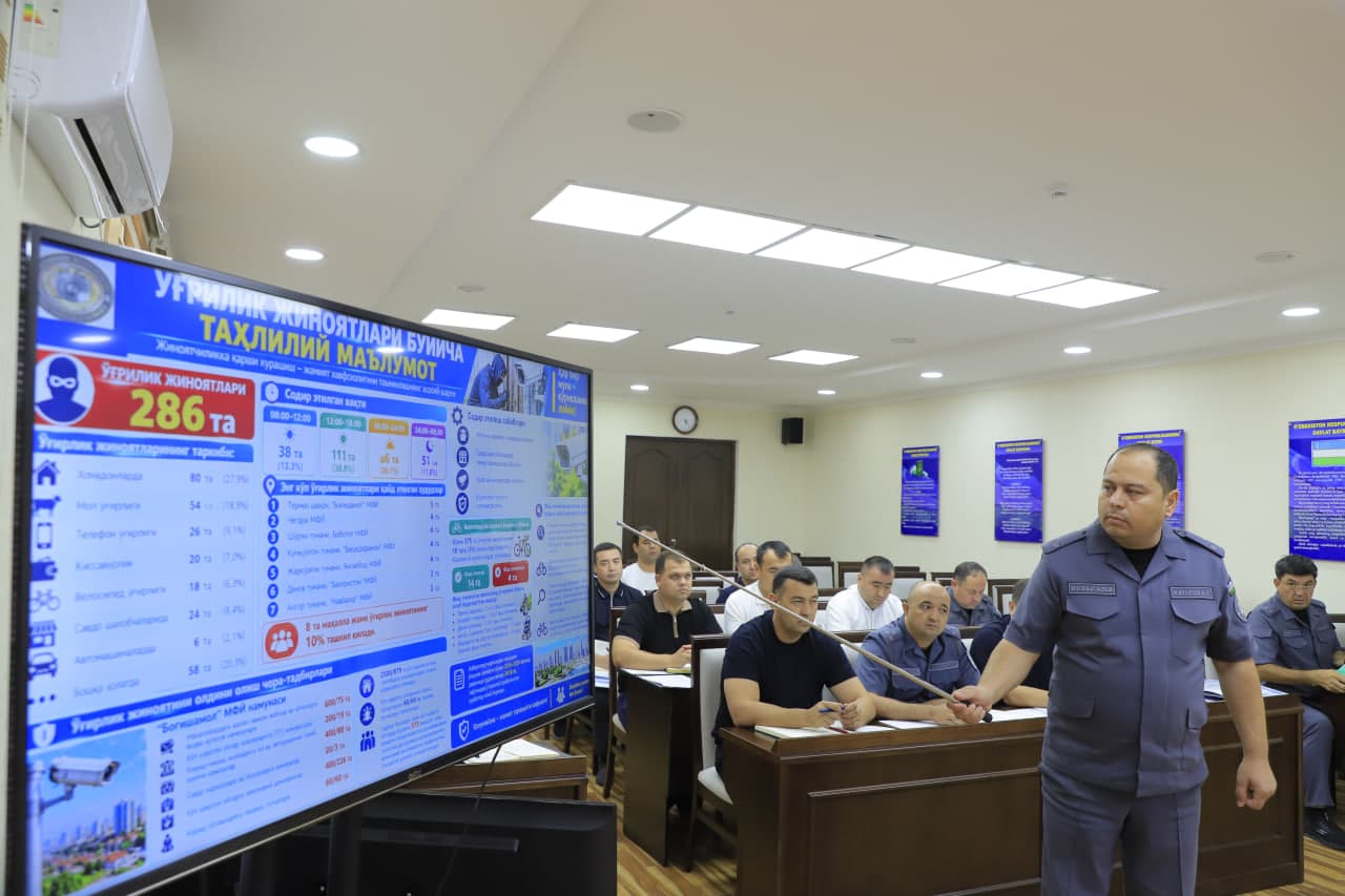 Discussion of issues related to improving the criminogenic situation in Surkhandarya