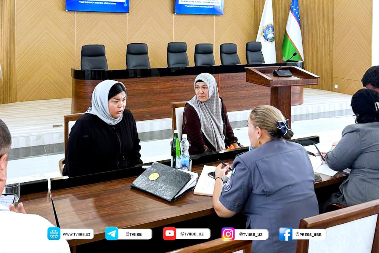 Toshkent viloyati sudi binosida xotin-qizlarning huquq va manfaatlarini himoya qilish masalalari muhokama qilindi