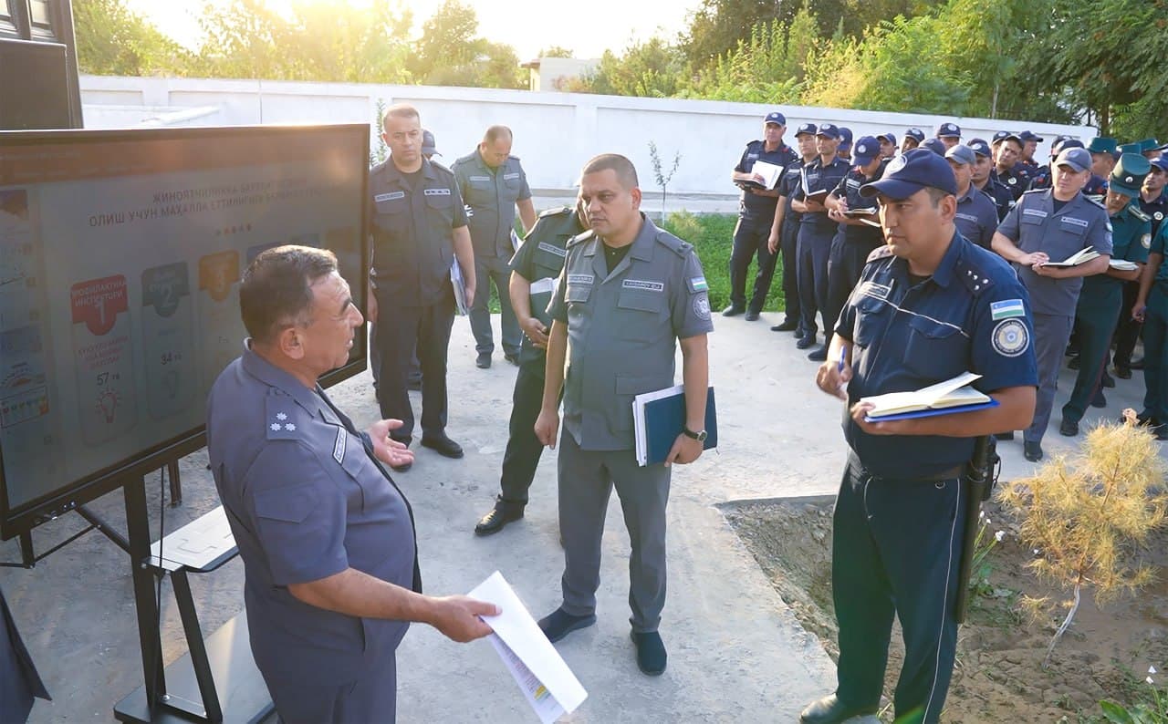 Specific tasks were set to ensure a safe environment in the mahallas of Kashkadarya region
