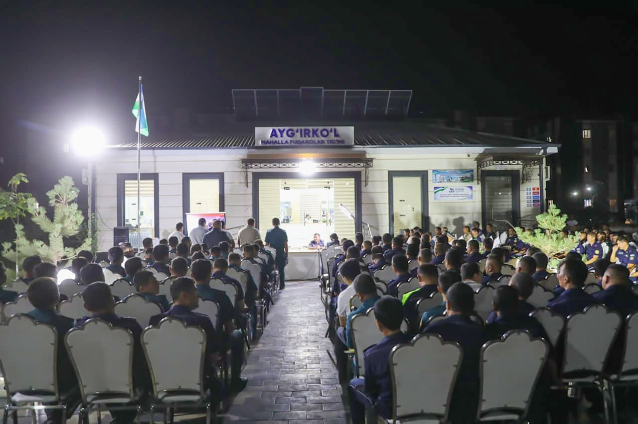 Specific tasks were set to ensure a safe environment in the mahallas of Kashkadarya region