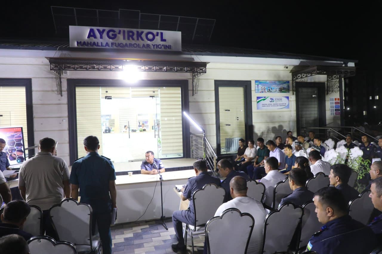 Specific tasks were set to ensure a safe environment in the mahallas of Kashkadarya region