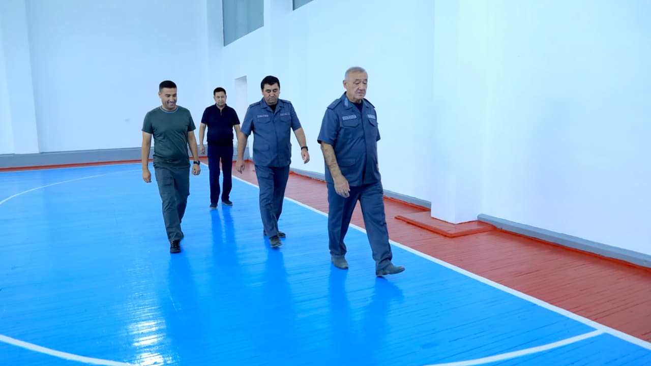 The leadership of the Jizzakh Regional Department of Internal Affairs inspected the construction and improvement works at the service facilities