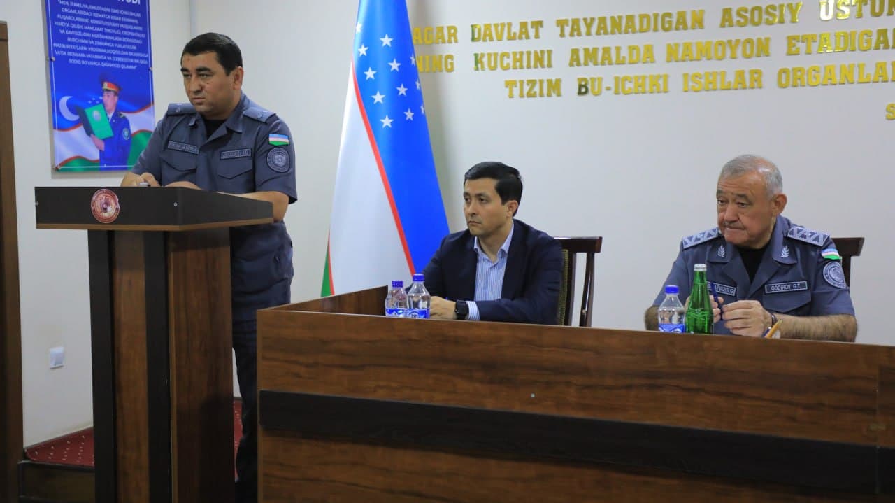 Jizzakh Regional Department of Internal Affairs hosted an analytical meeting on pressing issues