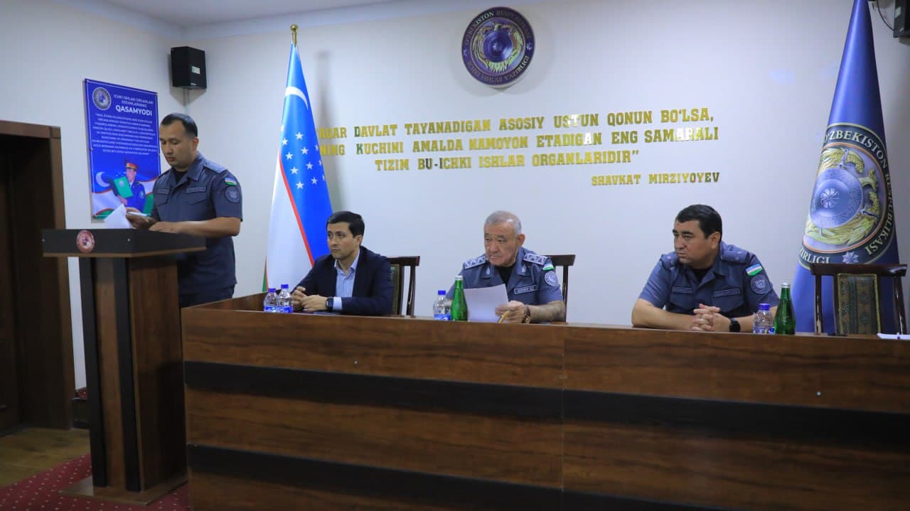 Jizzakh Regional Department of Internal Affairs hosted an analytical meeting on pressing issues