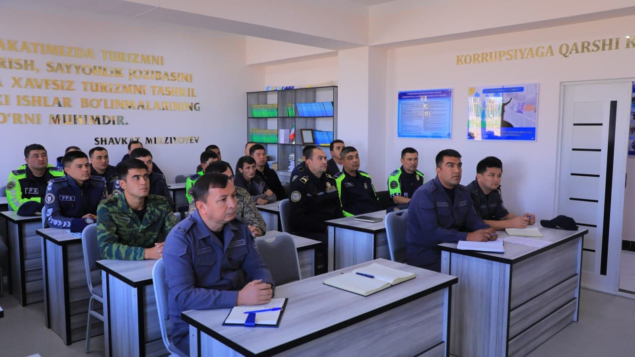 Review of the construction of a new building for the Internal Affairs Department in Zamin district