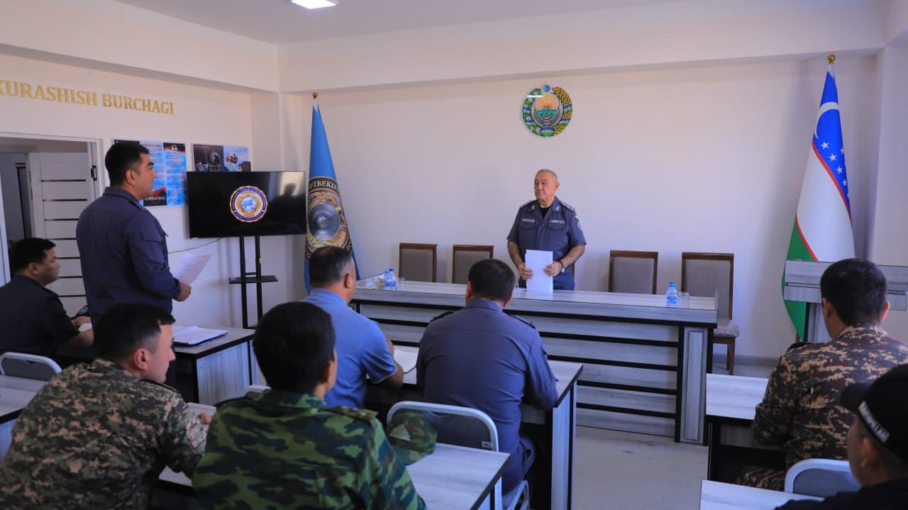 Review of the construction of a new building for the Internal Affairs Department in Zamin district