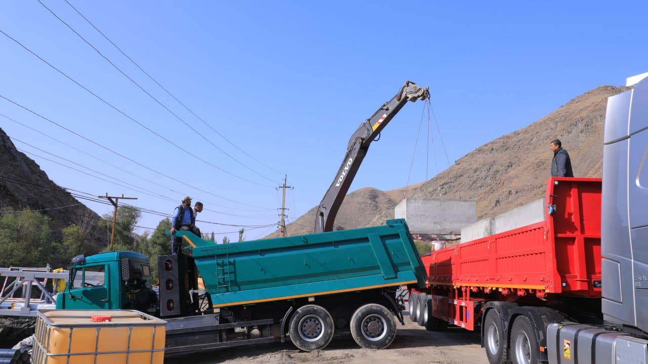 Review of the construction of a new building for the Internal Affairs Department in Zamin district