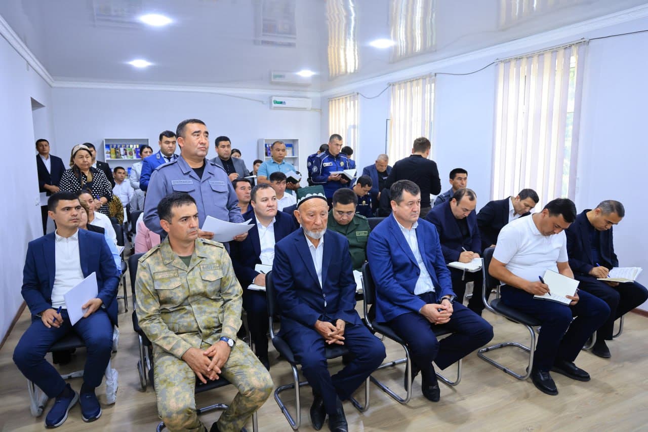 Наманган вилоятининг Чортоқ ва Уйчи туманларида жиноятчиликнинг олдини олиш ва жамоат хавфсизлигини таъминлаш ишлари ўрганилди