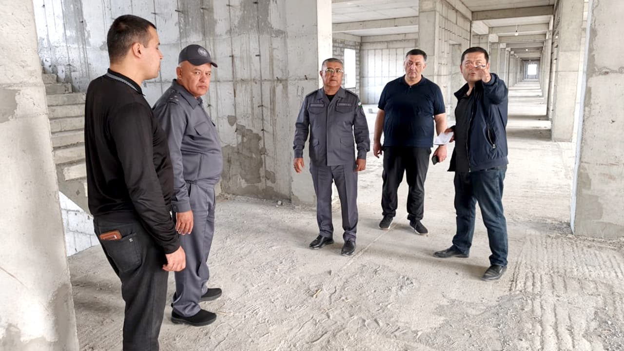Buxoro viloyati IIB rahbariyati yangi maʼmuriy bino qurilishini koʻzdan kechirdi