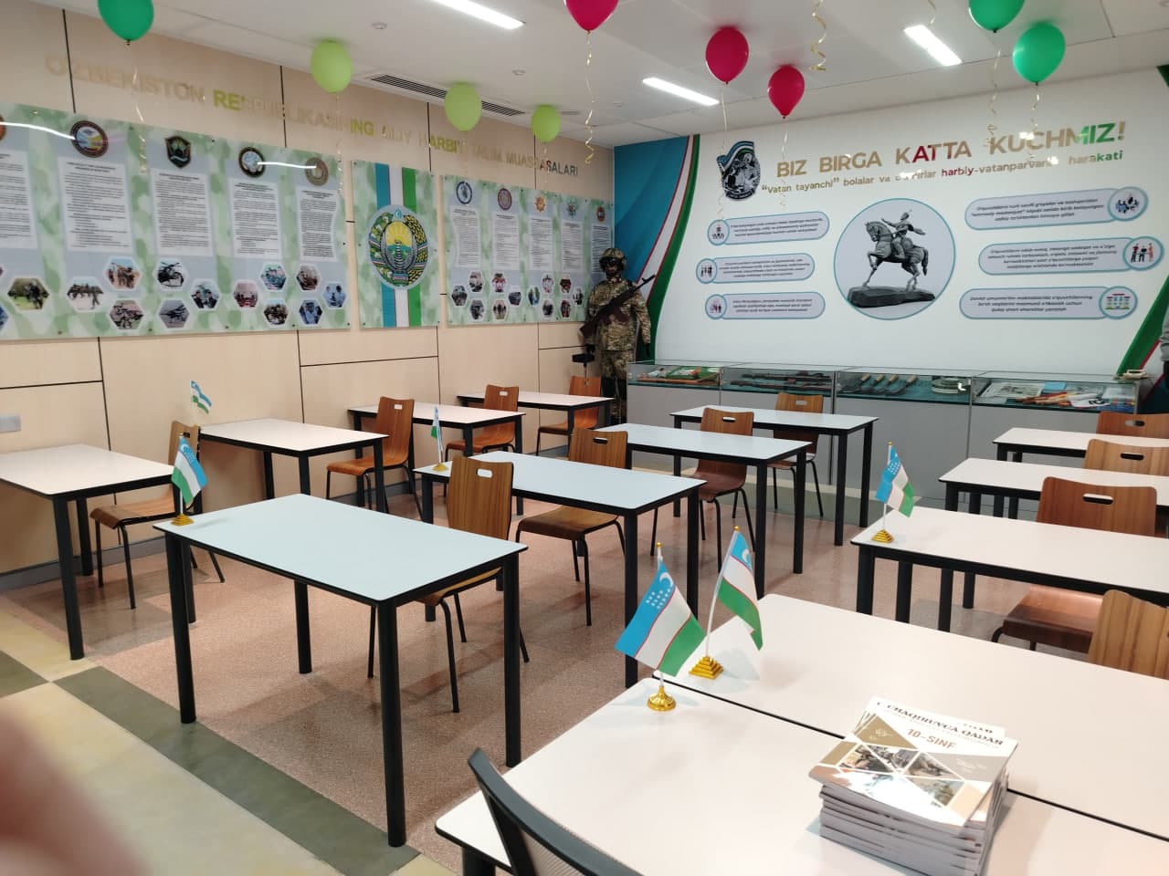 Navoiydagi Prezident maktabida vatanparvarlik sinfi foydalanishga topshirildi