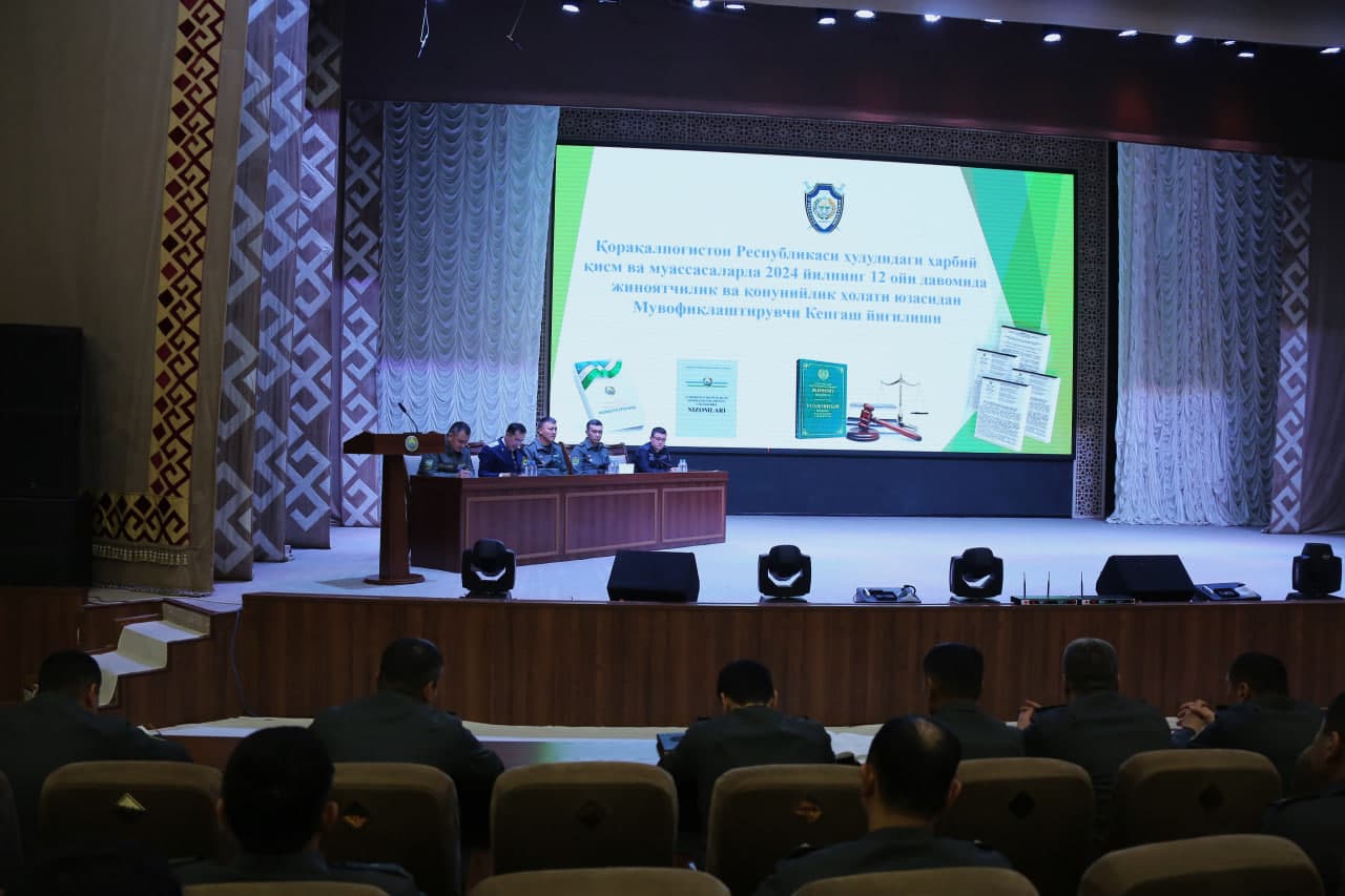 Nukus garnizonida Muvofiqlashtiruvchi kengash yigʻilishi boʻlib oʻtdi