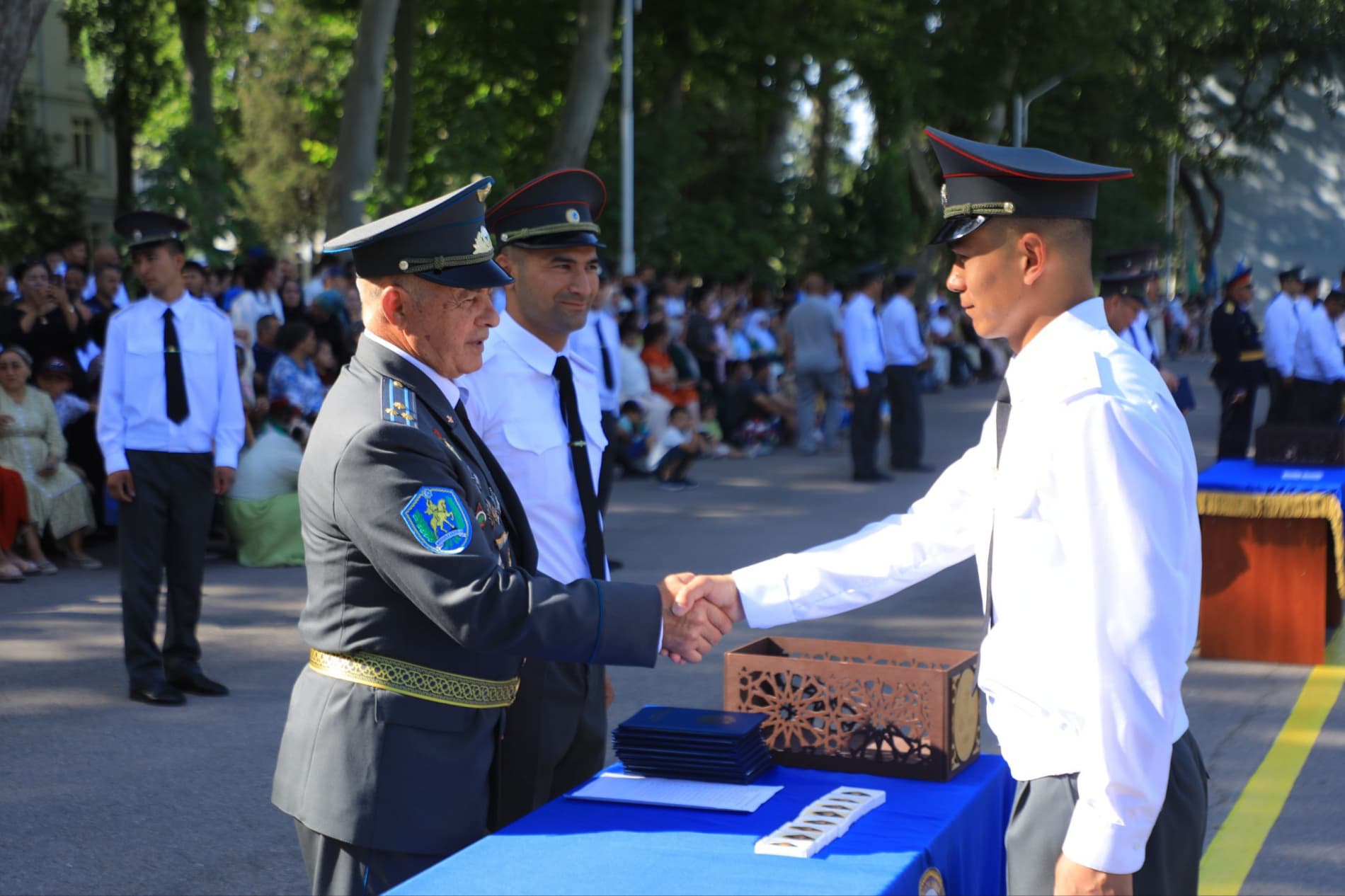 Chirchiq oliy tank qo‘mondonlik-muhandislik bilim yurtida navbatdagi bitiruv tantanasi