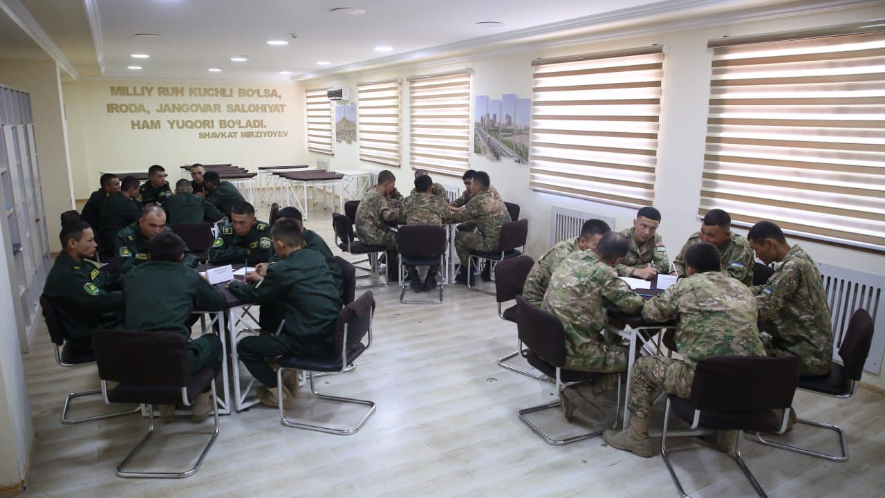 "Jasorat maktabi" o'quv yig'ini ishtirokchilari va askarlar o'rtasida qo‘mondon kubogi uchun sport musobaqalari o‘tkazildi