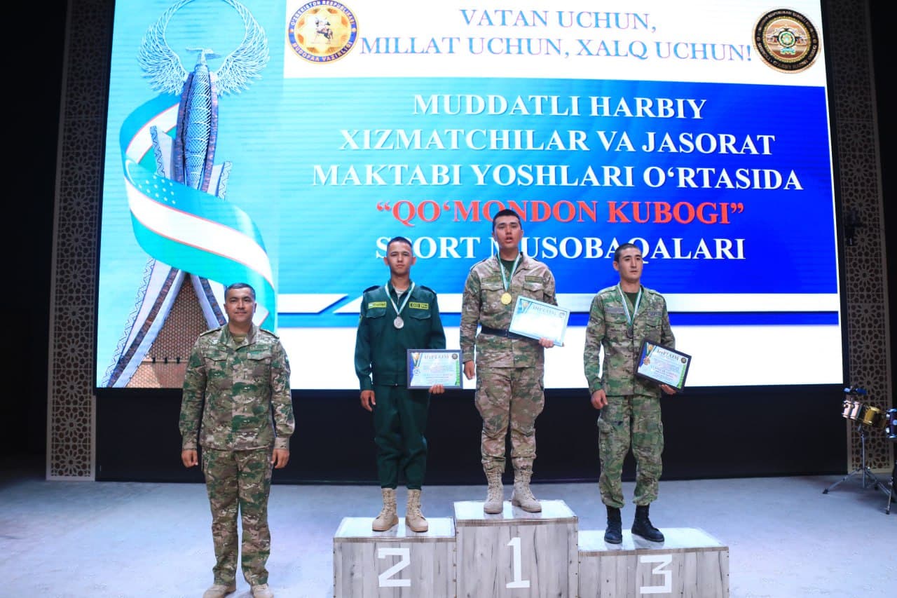 "Jasorat maktabi" o'quv yig'ini ishtirokchilari va askarlar o'rtasida qo‘mondon kubogi uchun sport musobaqalari o‘tkazildi