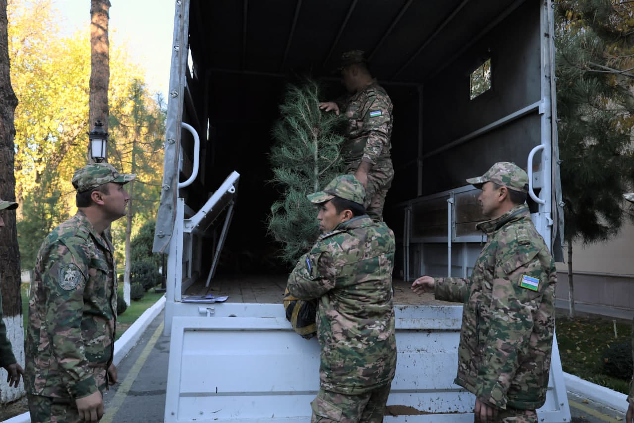 Qo‘mondonlik miqyosida “Yashil makon” loyihasi davom etmoqda