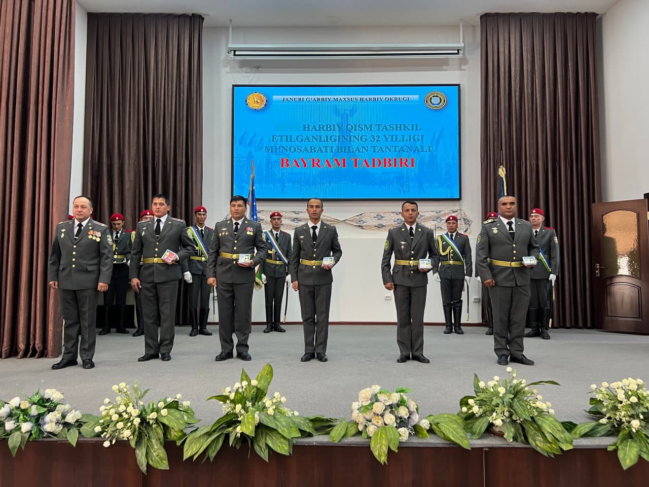 Harbiy qism tashkil etilgan kun tantanali nishonlandi