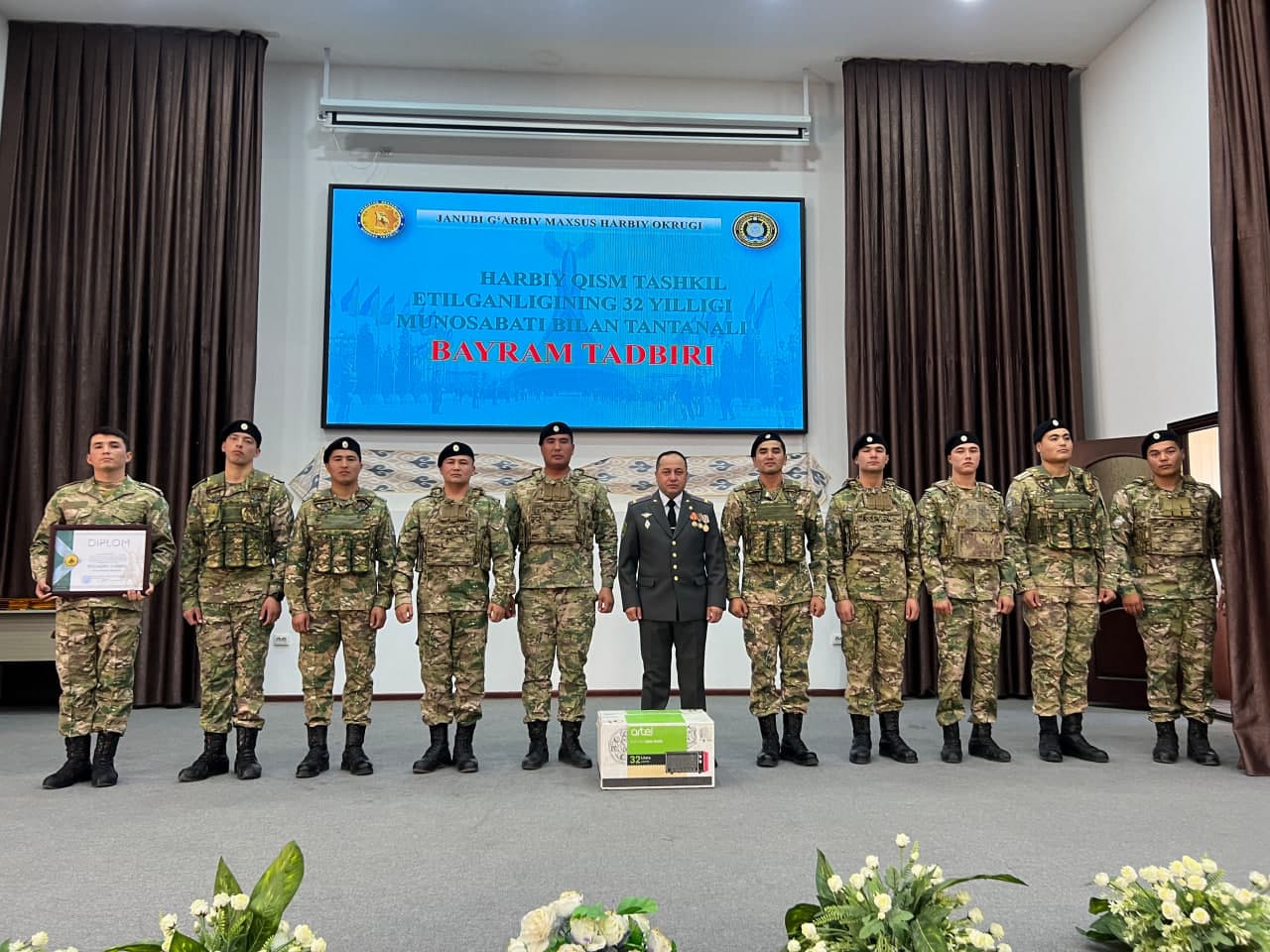 Harbiy qism tashkil etilgan kun tantanali nishonlandi