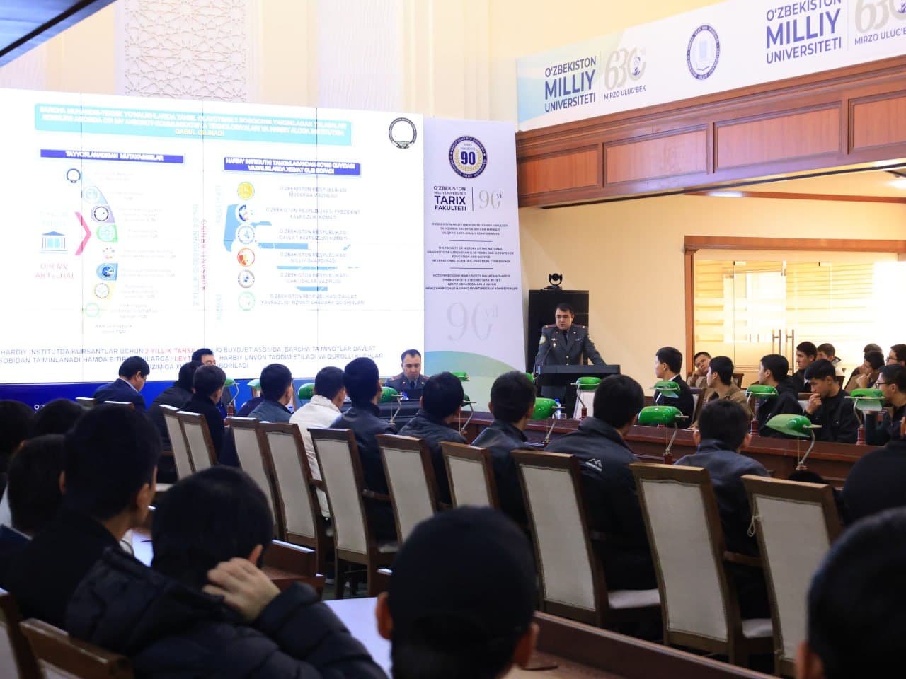 Oliy harbiy ta’lim muassasasi imkoniyatlari talabalarga tanishtirildi