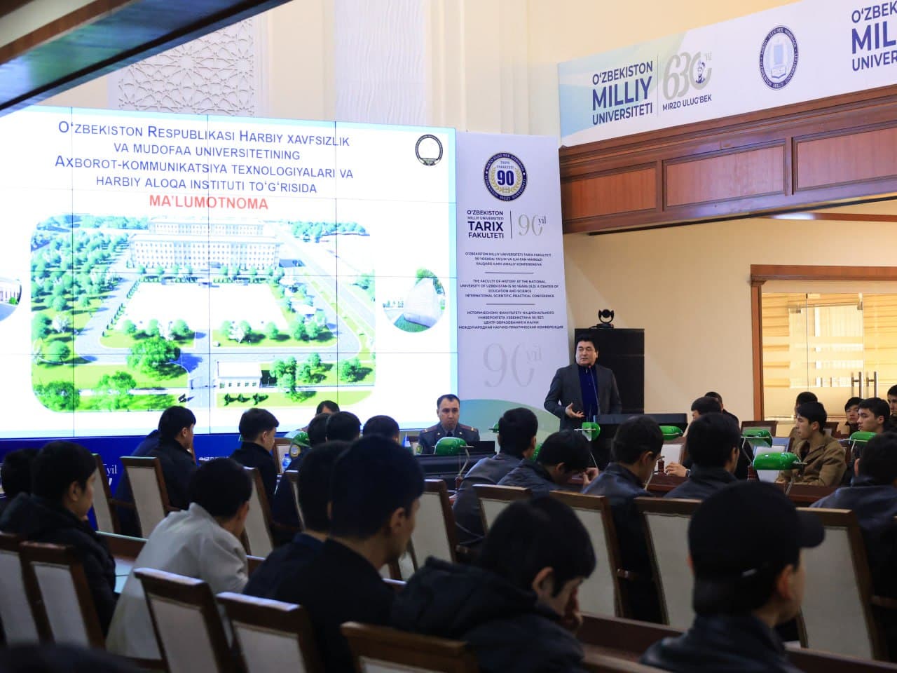 Oliy harbiy ta’lim muassasasi imkoniyatlari talabalarga tanishtirildi