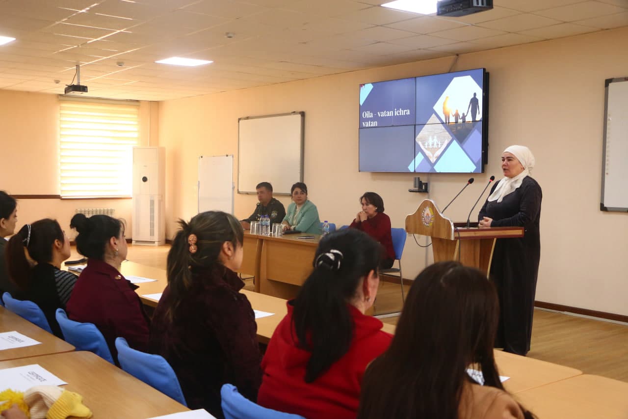 Harbiy oilalar ishtirokida davra suhbati va chuqurlashtirilgan tibbiy ko‘rik o‘tkazildi